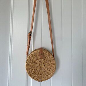 Universal Thread Woven Straw Crossbody